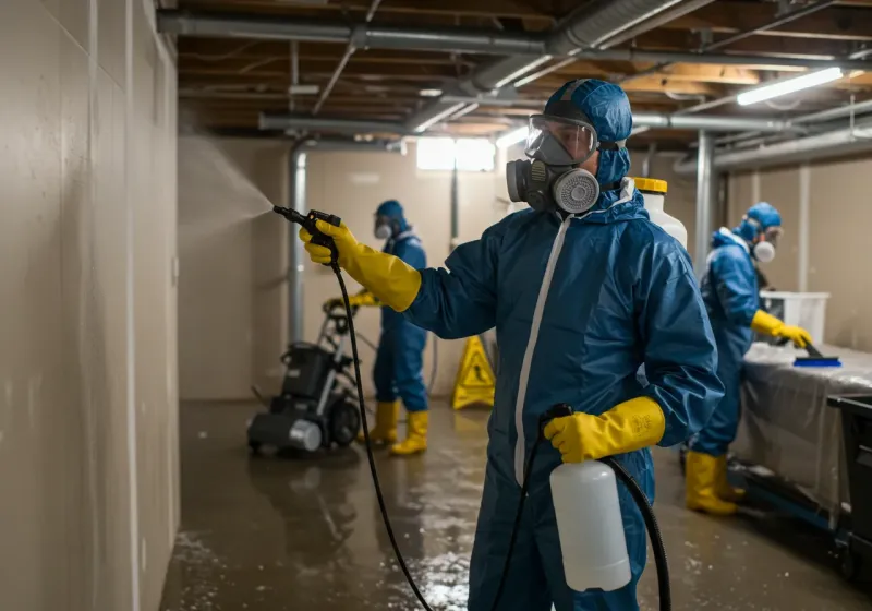 Basement Sanitization and Antimicrobial Treatment process in Honaunau-Napoopoo, HI