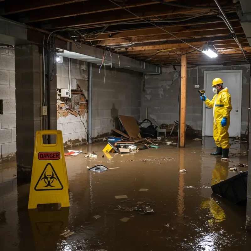 Flooded Basement Electrical Hazard in Honaunau-Napoopoo, HI Property